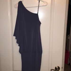 Draped off shoulder dress/shirt.